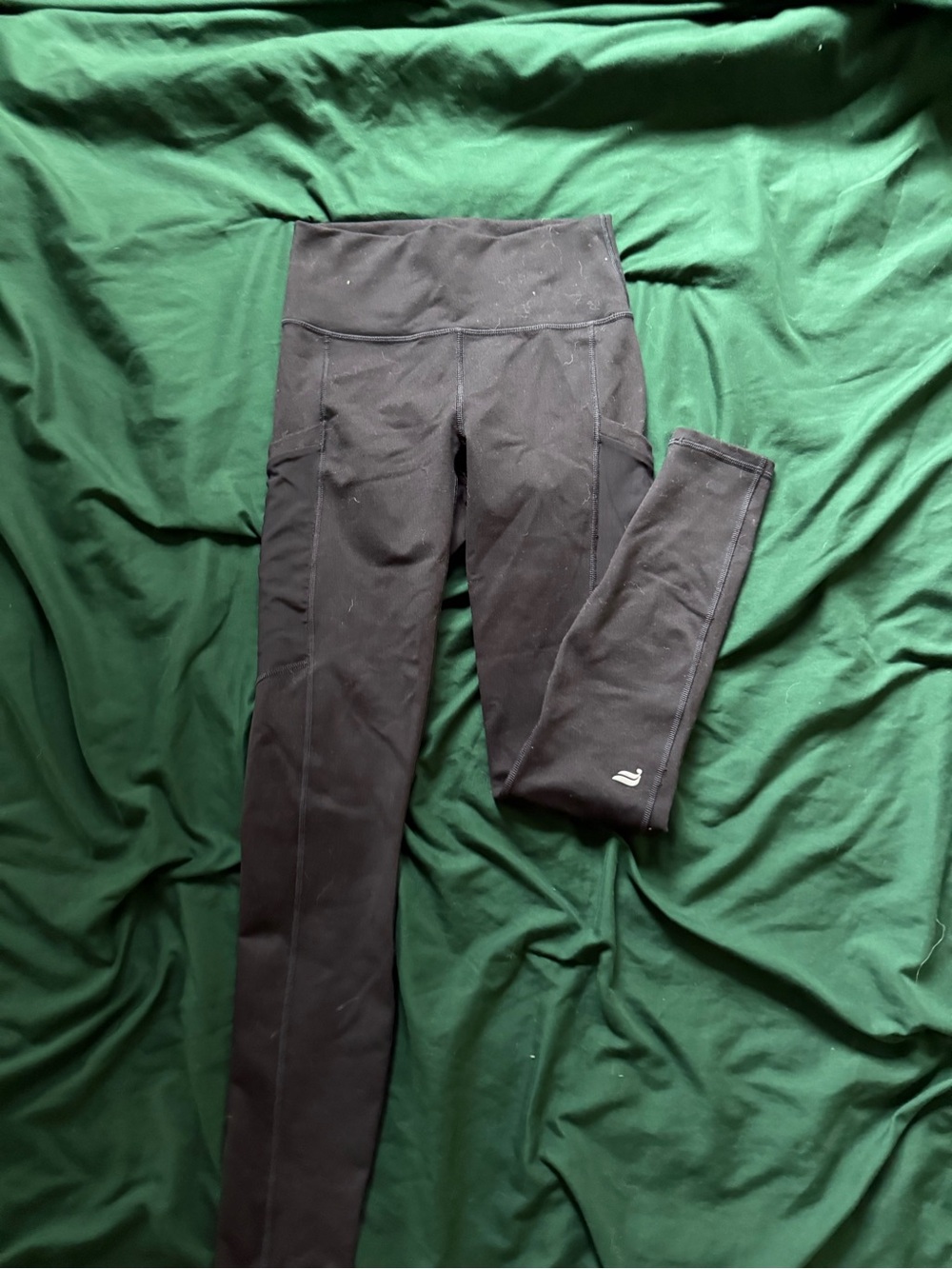Black Active Leggings with Side Pockets